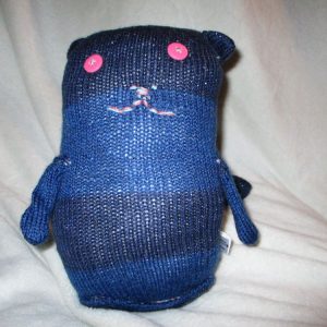 Squashie the Dual Blue Glittery Giant Cat
