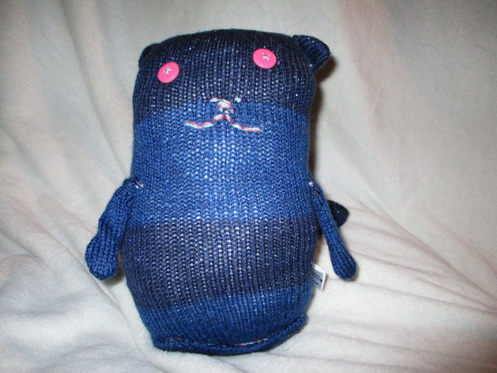 Squashie the Dual Blue Glittery Giant Cat