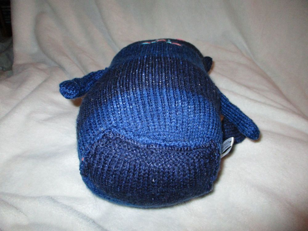 Squashie the Dual Blue Glittery Giant Cat - Image 4