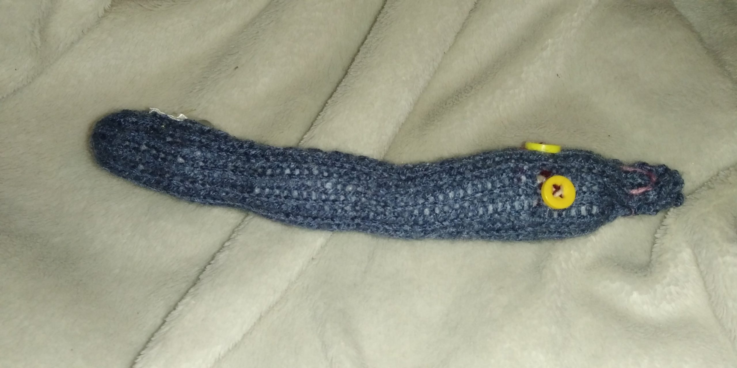 Alan the Slate Blue Slim Noodle Short Snake - Image 2