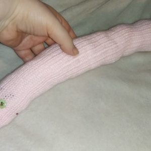 Gurty the Pale PInk Chunky Short Snake