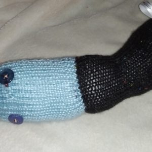 Eric the Pearly Blue and Black Speckled Chunky Short Snake