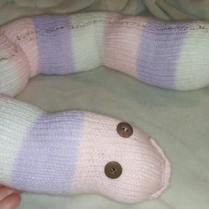 Perdi the Glittery White Pink Lilac Banded Giant Snake