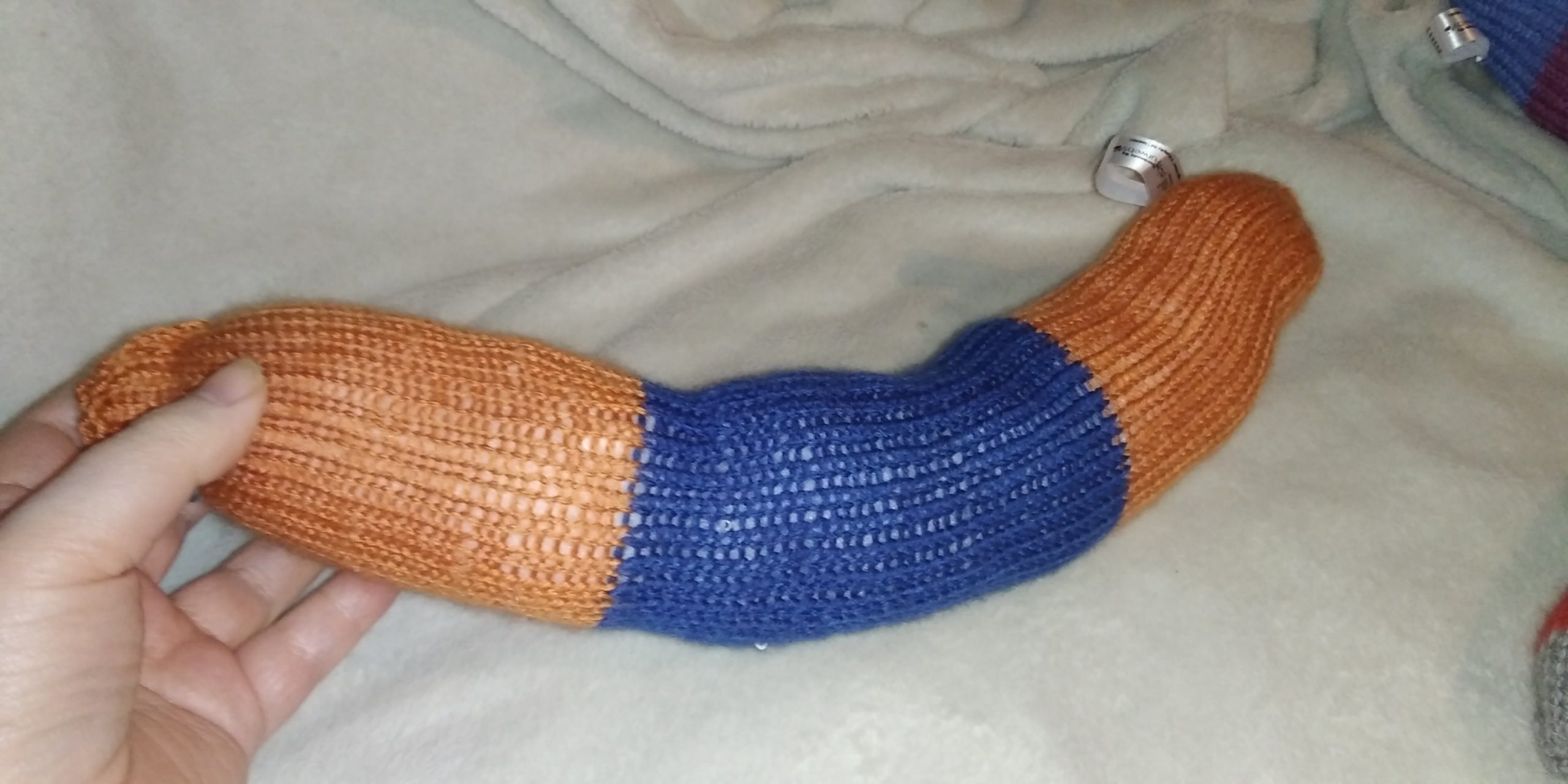 Denzel the Tan and Dark Blue Banded Chunky Short Snake. - Image 4