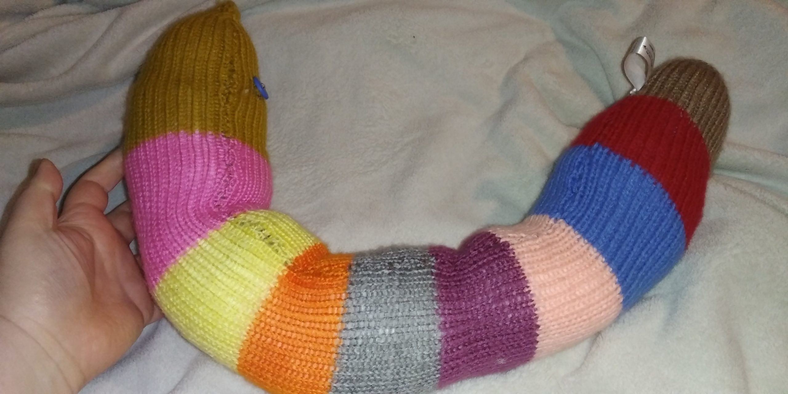 Drum the Dark Mustard Pink Yellow Orange Banded Giant Snake - Image 3