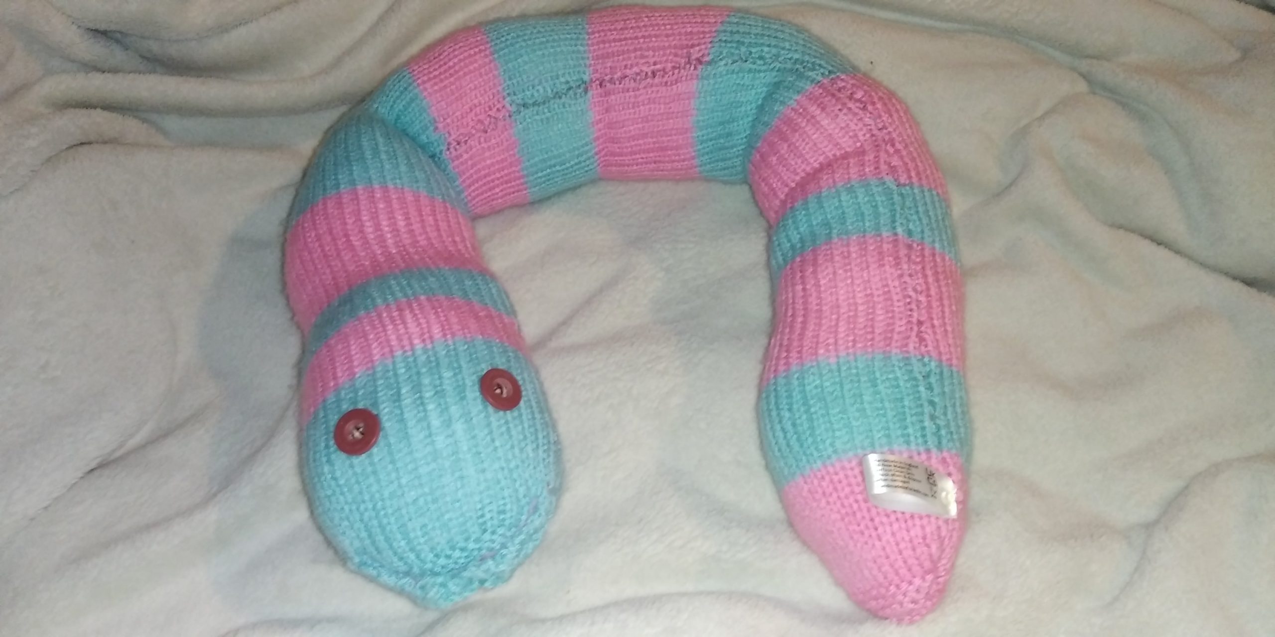 Bubblegum the Blue and Pink Banded Giant Snake