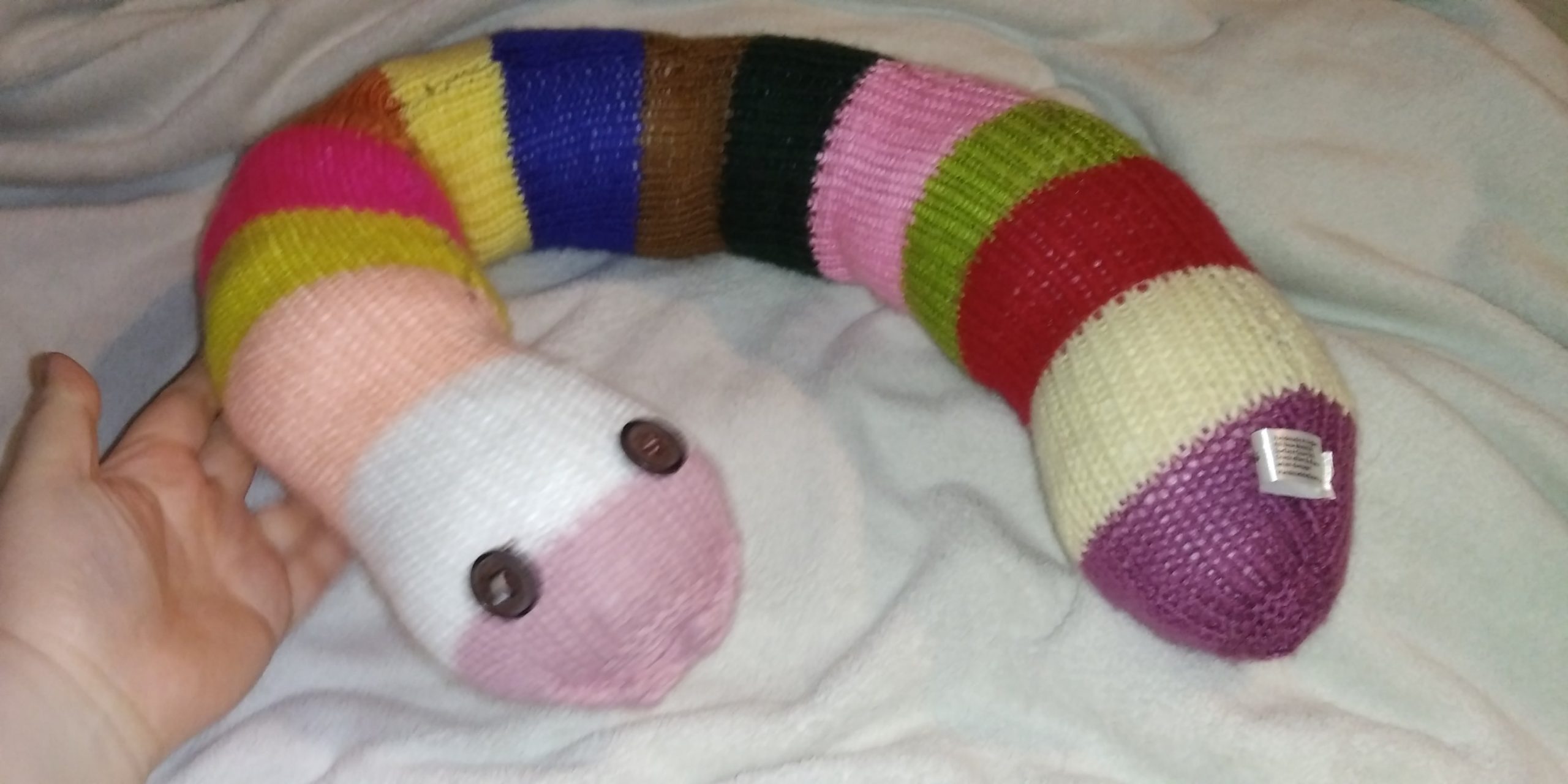 Pernal the Dusky Pink White Peach Banded Giant Snake