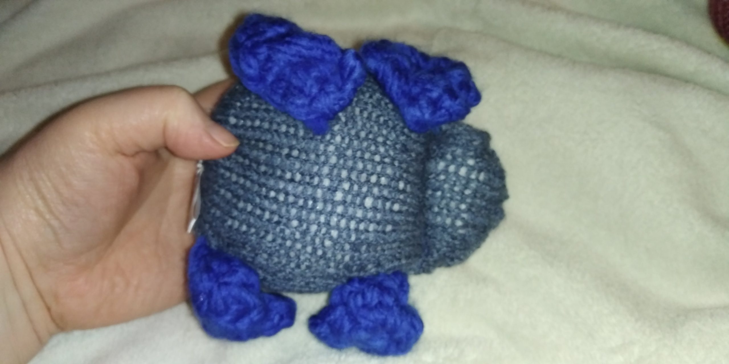 Grie the Slate Blue with Dark Blue Flippers Hoppy Frog - Image 2