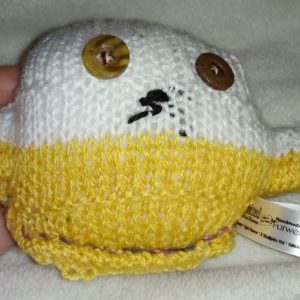 Freddie the White and Mustard Mini Ted (Ld)