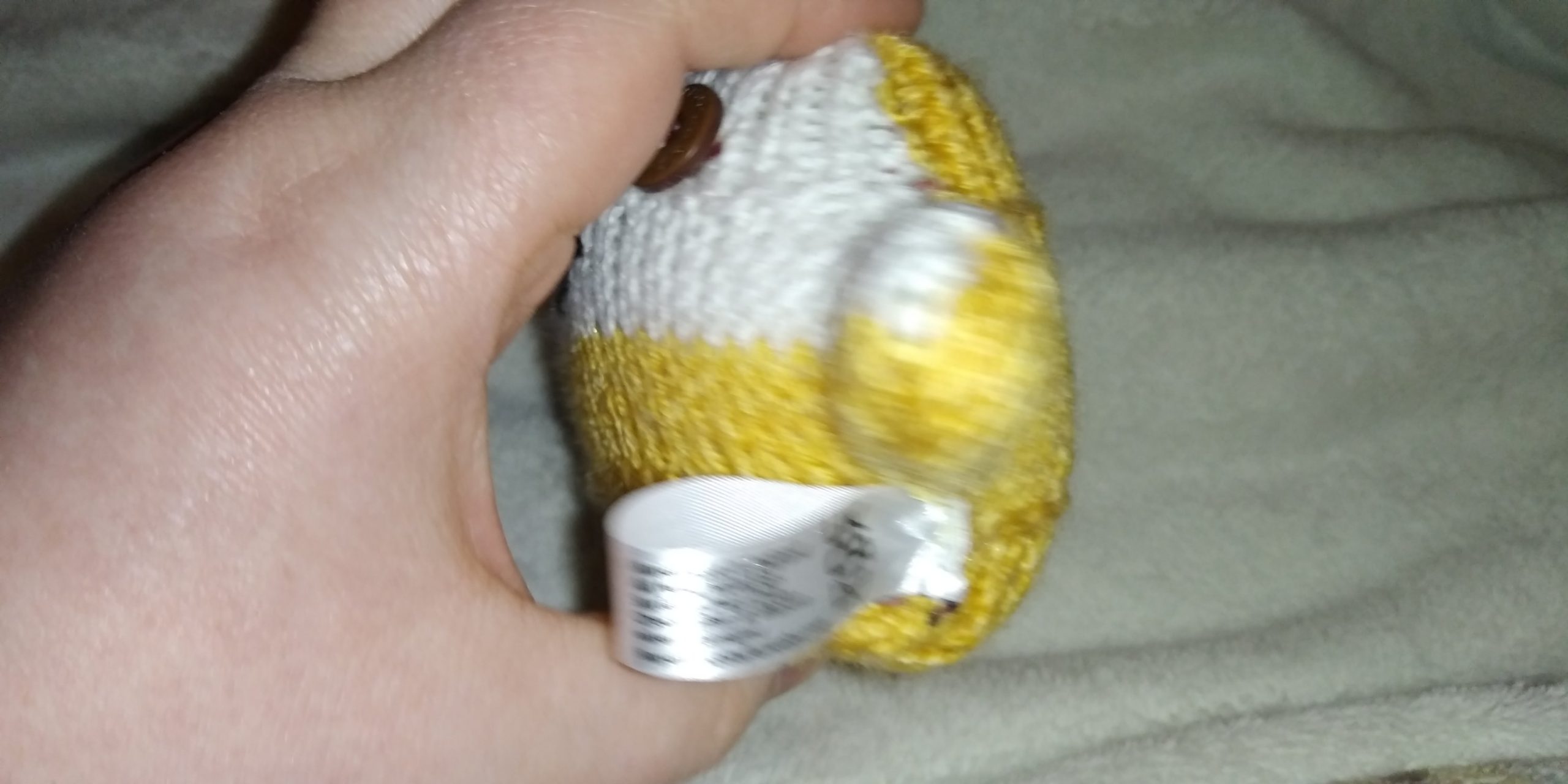 Freddie the White and Mustard Mini Ted (Ld) - Image 6