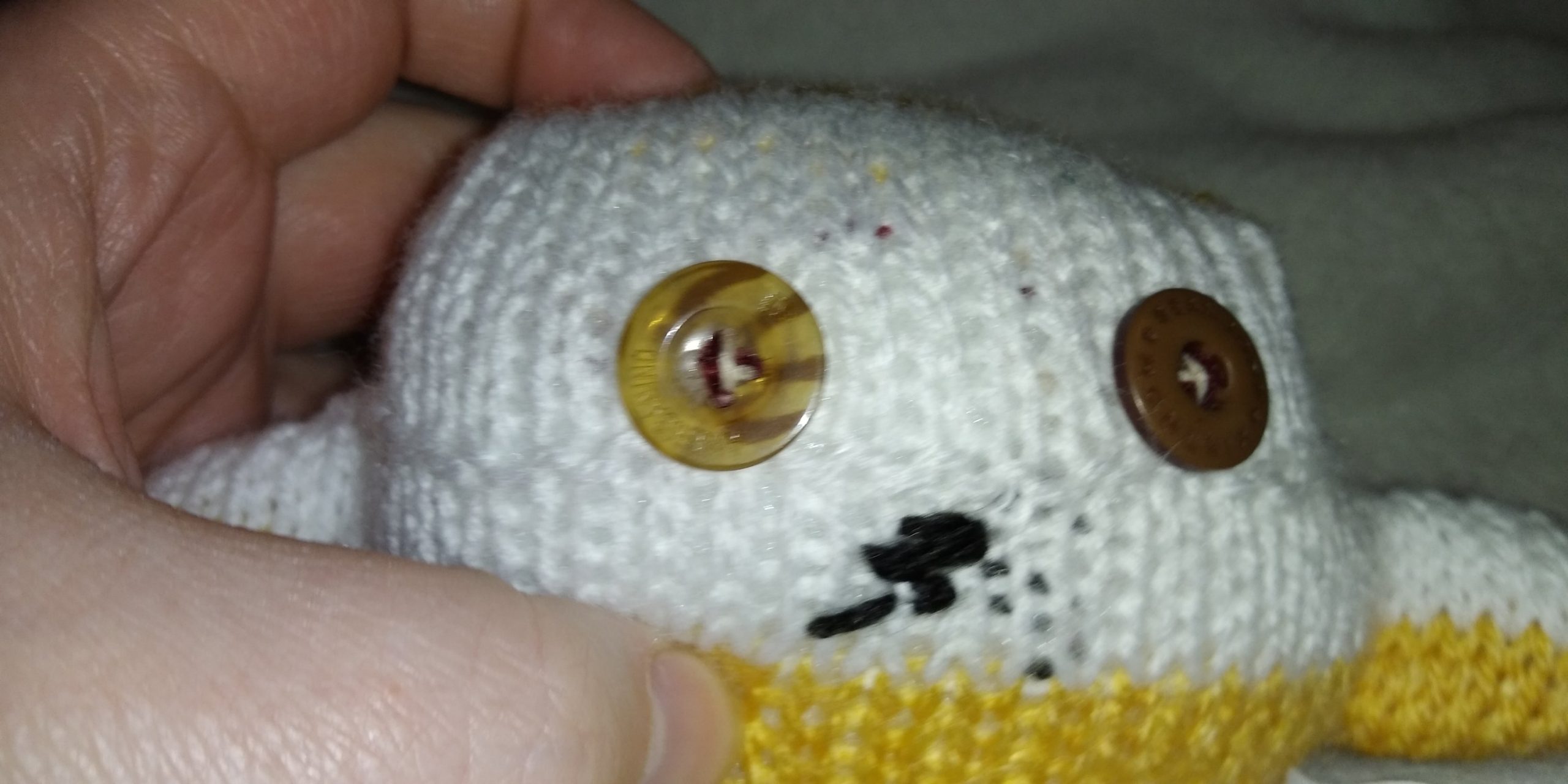 Freddie the White and Mustard Mini Ted (Ld) - Image 2