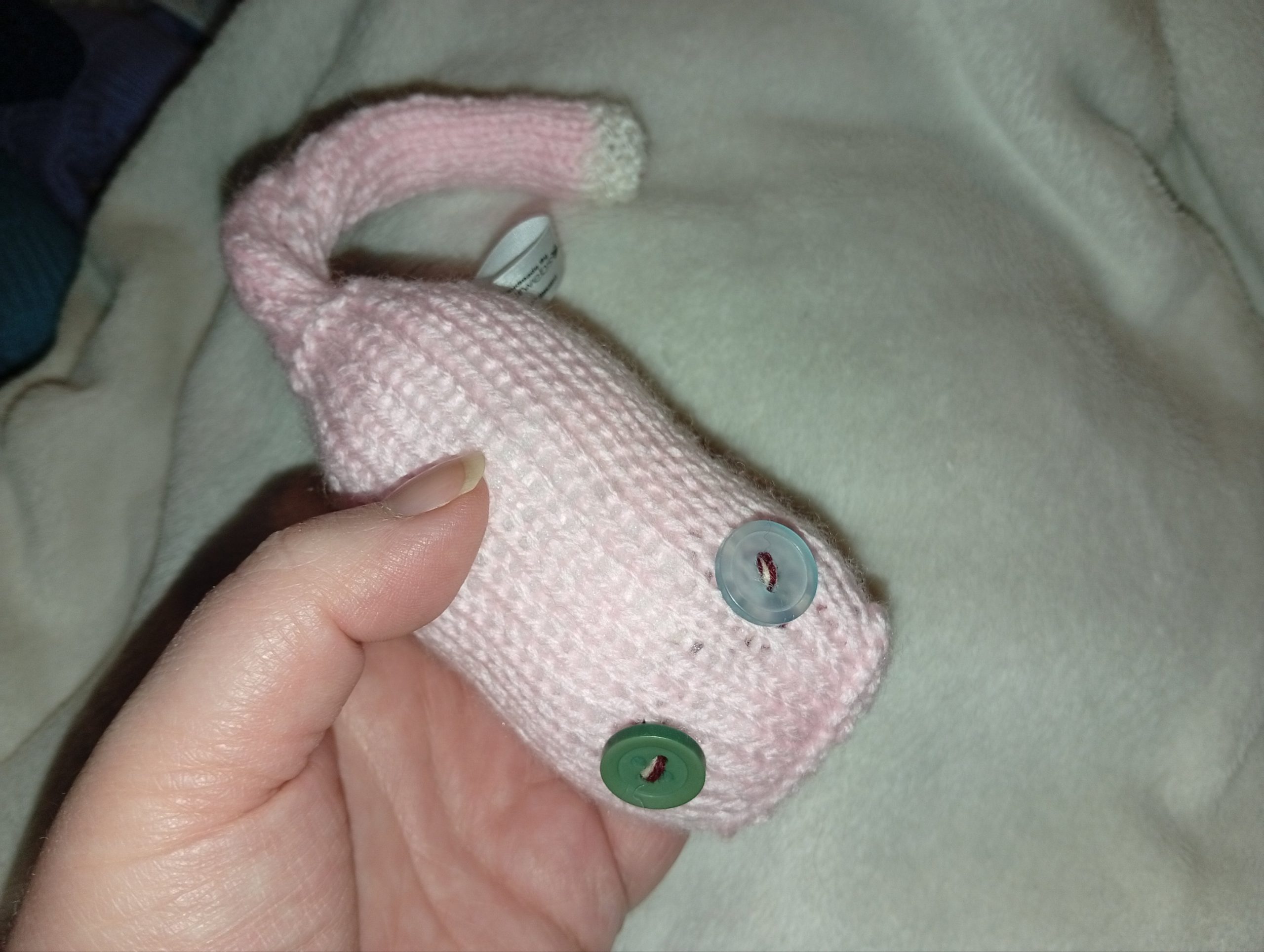 Zander the Pale Pink with White Tail Tip Midi Meeser - Image 4