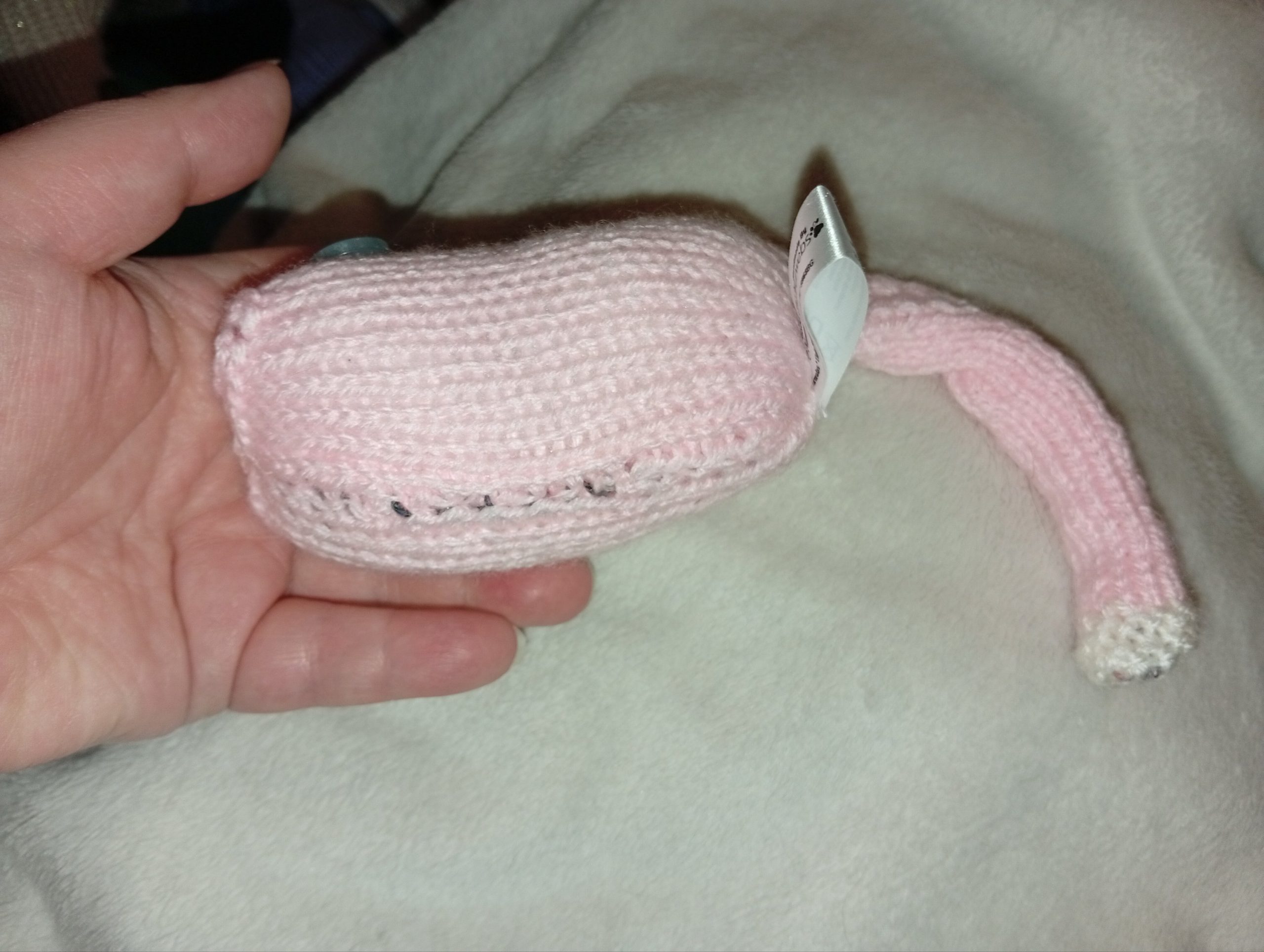 Zander the Pale Pink with White Tail Tip Midi Meeser - Image 3
