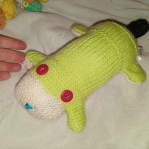 Merryweather the Lime Green Cream with Black Tail Midi Scuttlecat