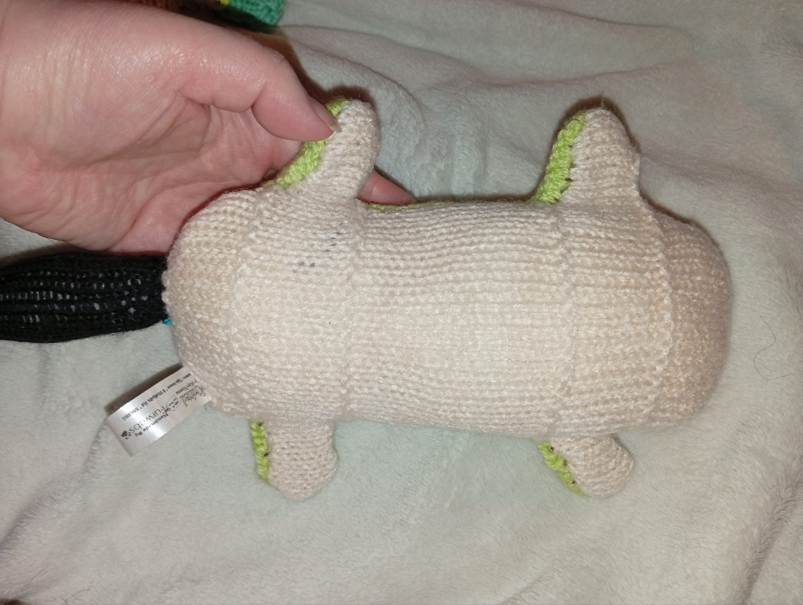 Merryweather the Lime Green Cream with Black Tail Midi Scuttlecat - Image 3