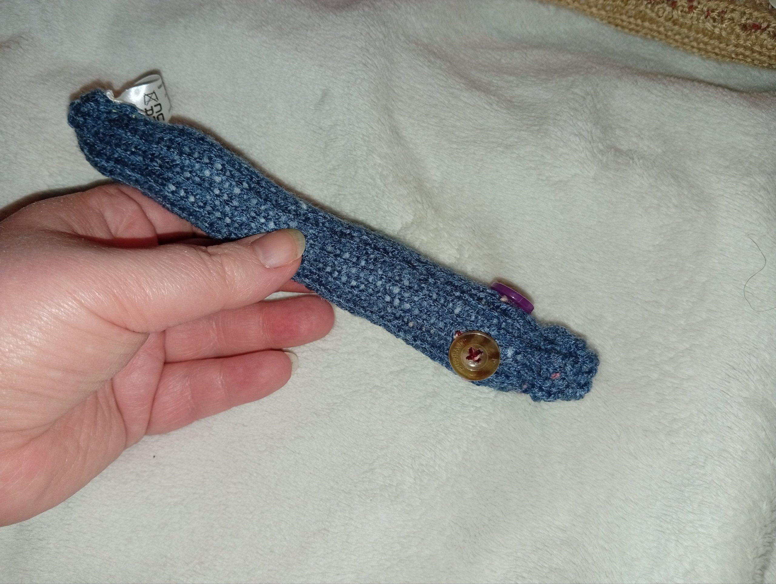 Dahni the Dark Slate Blue Slim Noodle Short Snake - Image 3