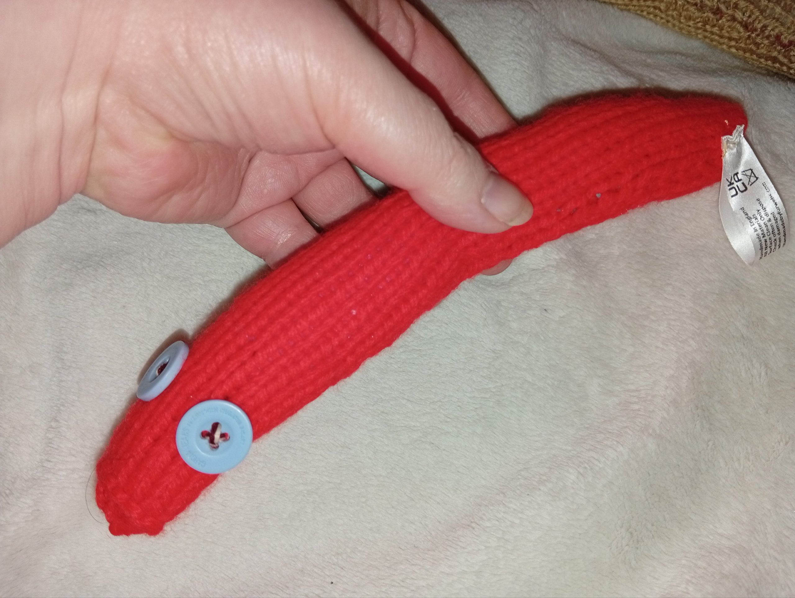 Dieze the Bright Red Slim Noodle Short Snake