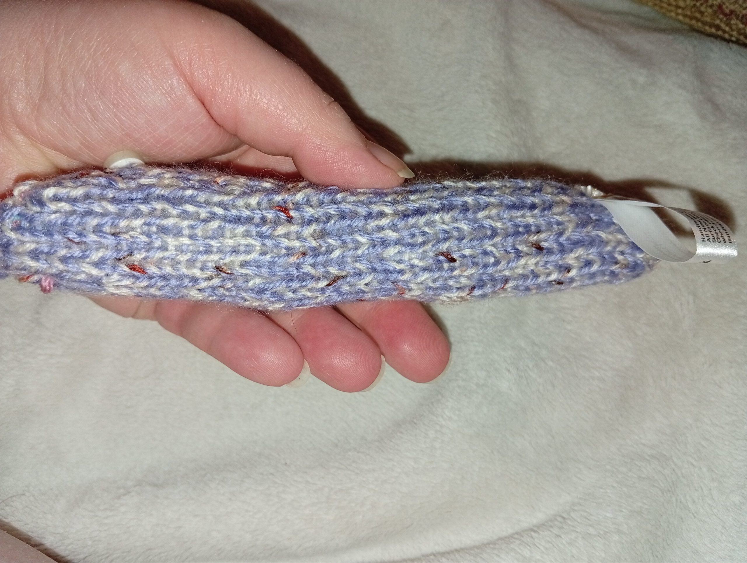 Hatty the Mottle Lavender and White Flecked Slim Noodle Short Snake - Image 4