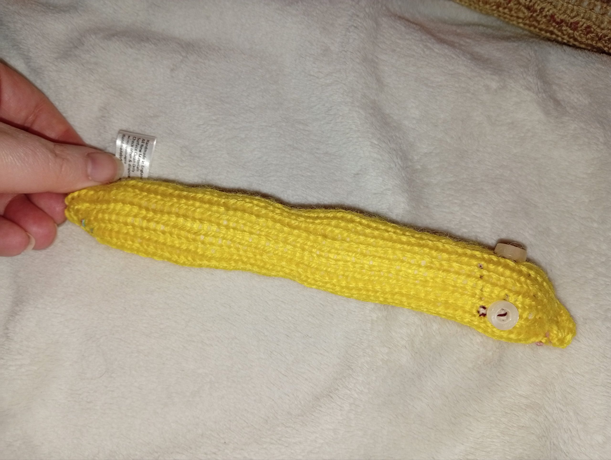 Citrine the Yellow Slim Noodle Short Snake - Image 4