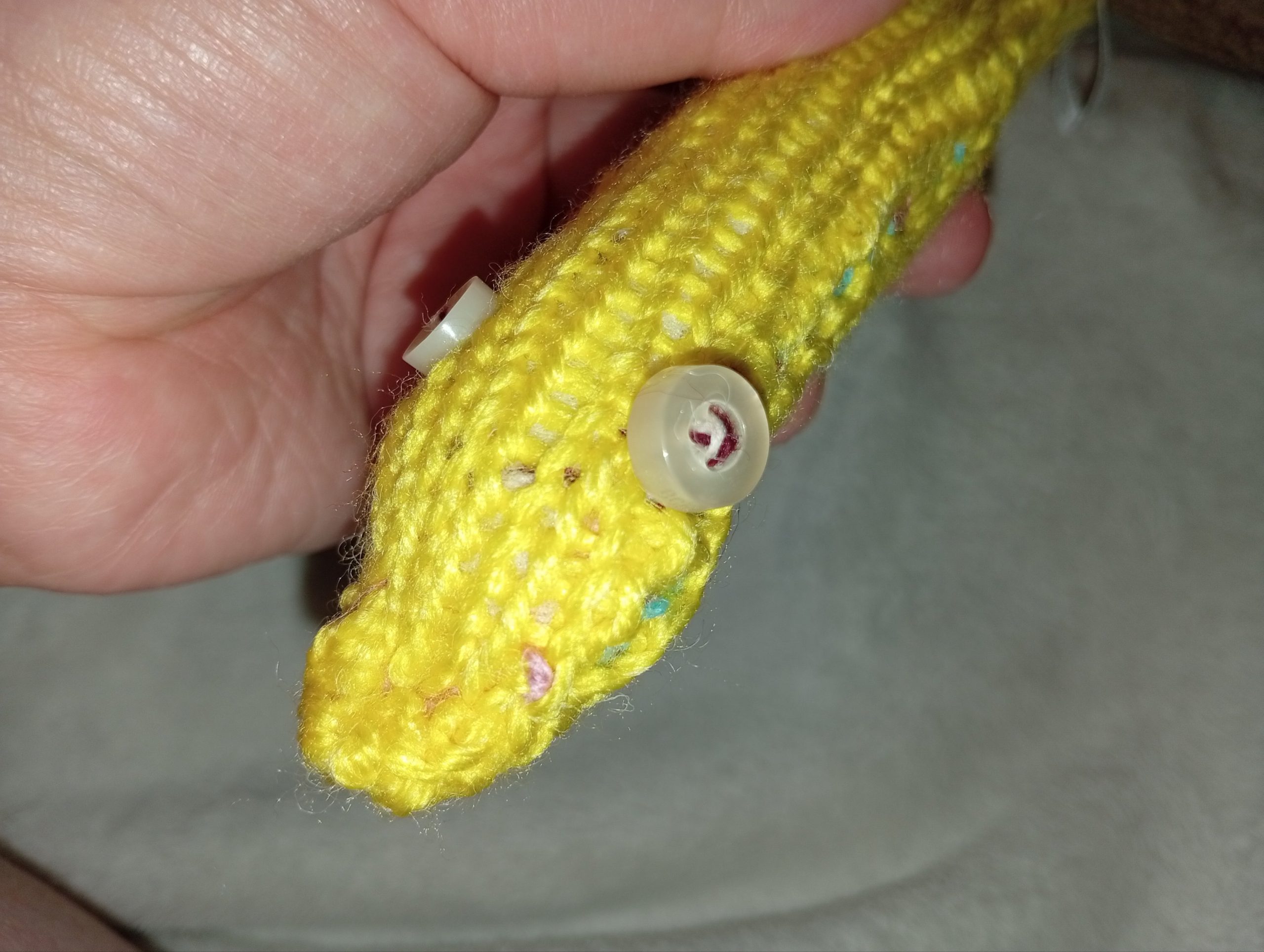 Citrine the Yellow Slim Noodle Short Snake - Image 5