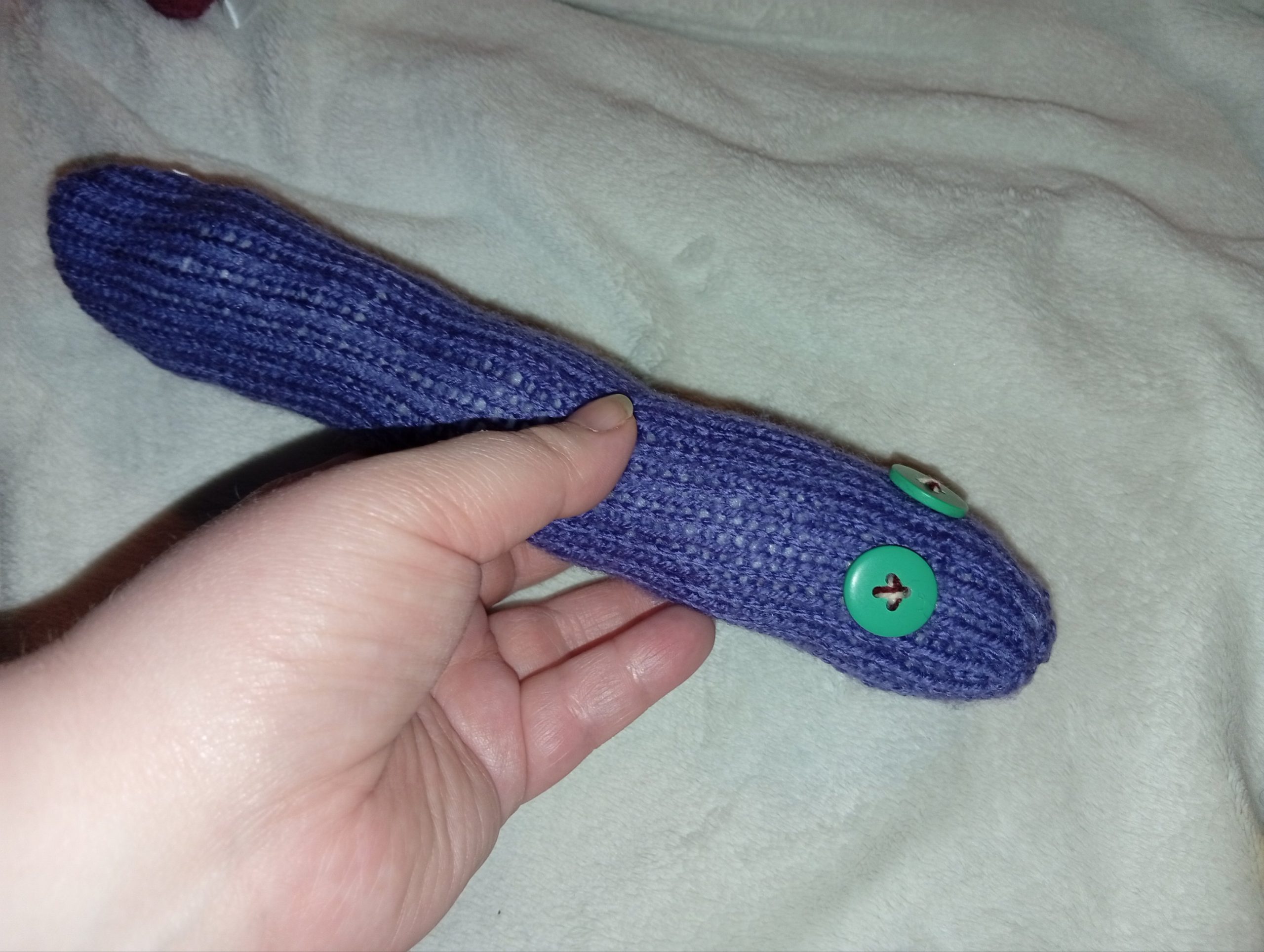 Cecil the Dark Grape Chunky Noodle Snake - Image 2