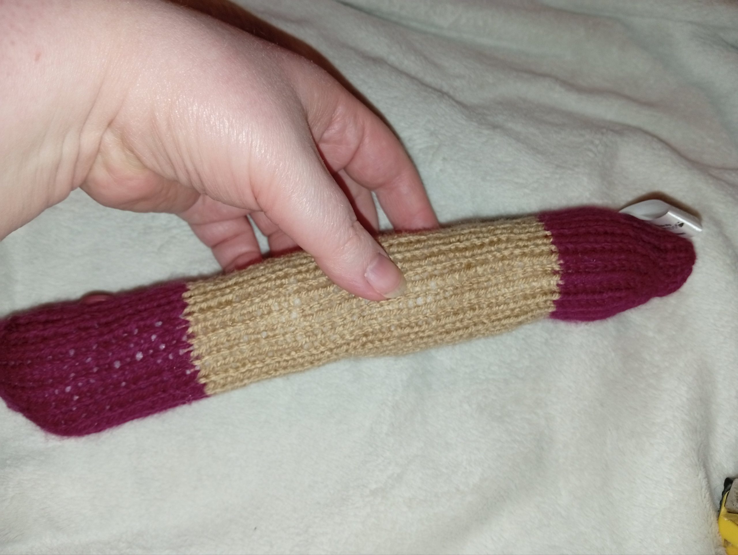 Anita the Mauve and Caramel Chunky Noodle Snake - Image 3
