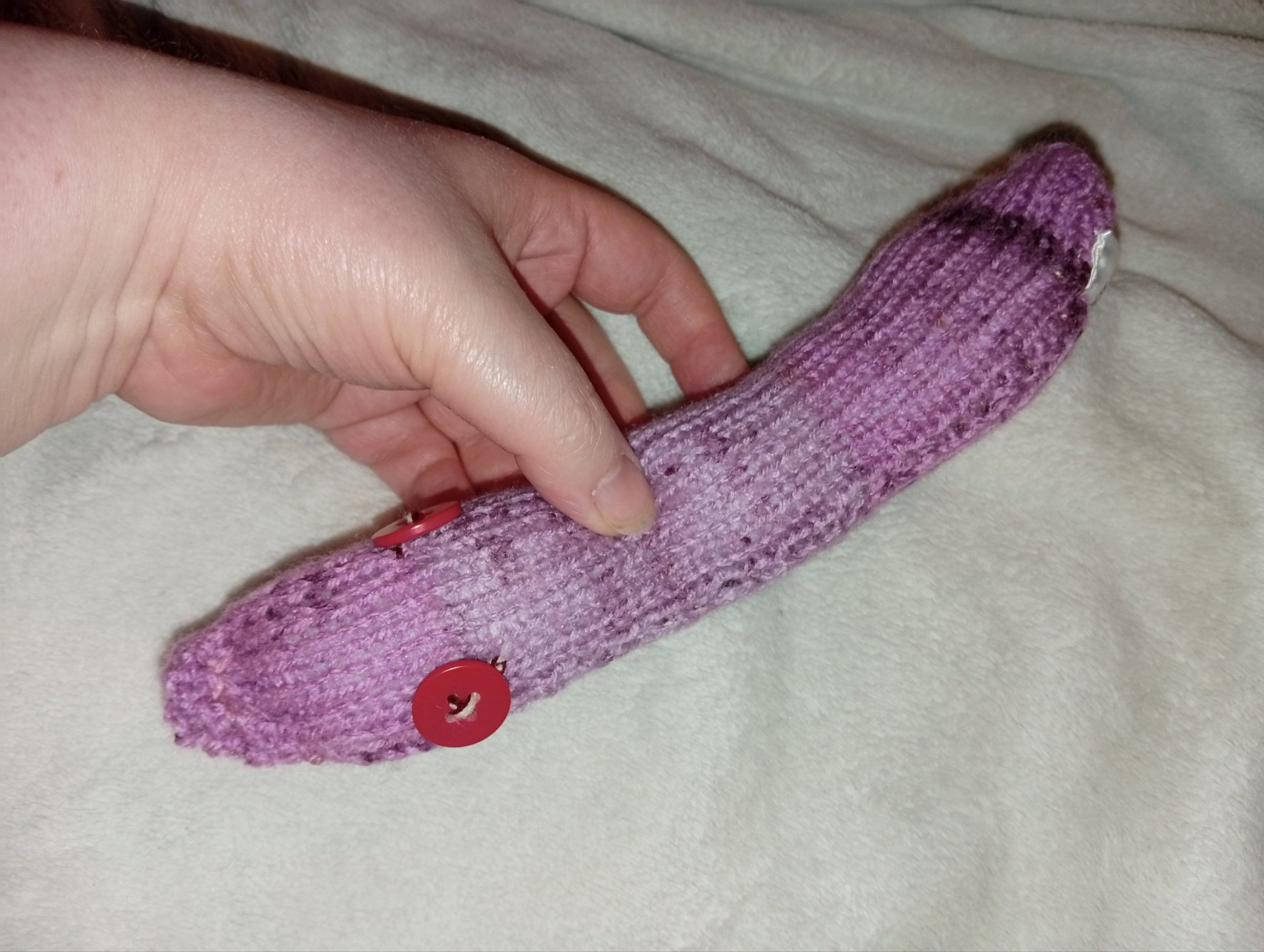 Peter the Purple Shades Dark Tail Ring Chunky Noodle Snake