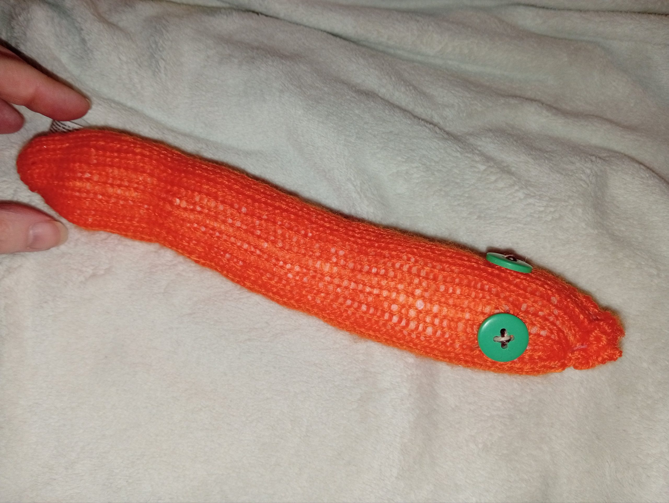 Pam the Orange Chunky Noodle Snake - Image 2