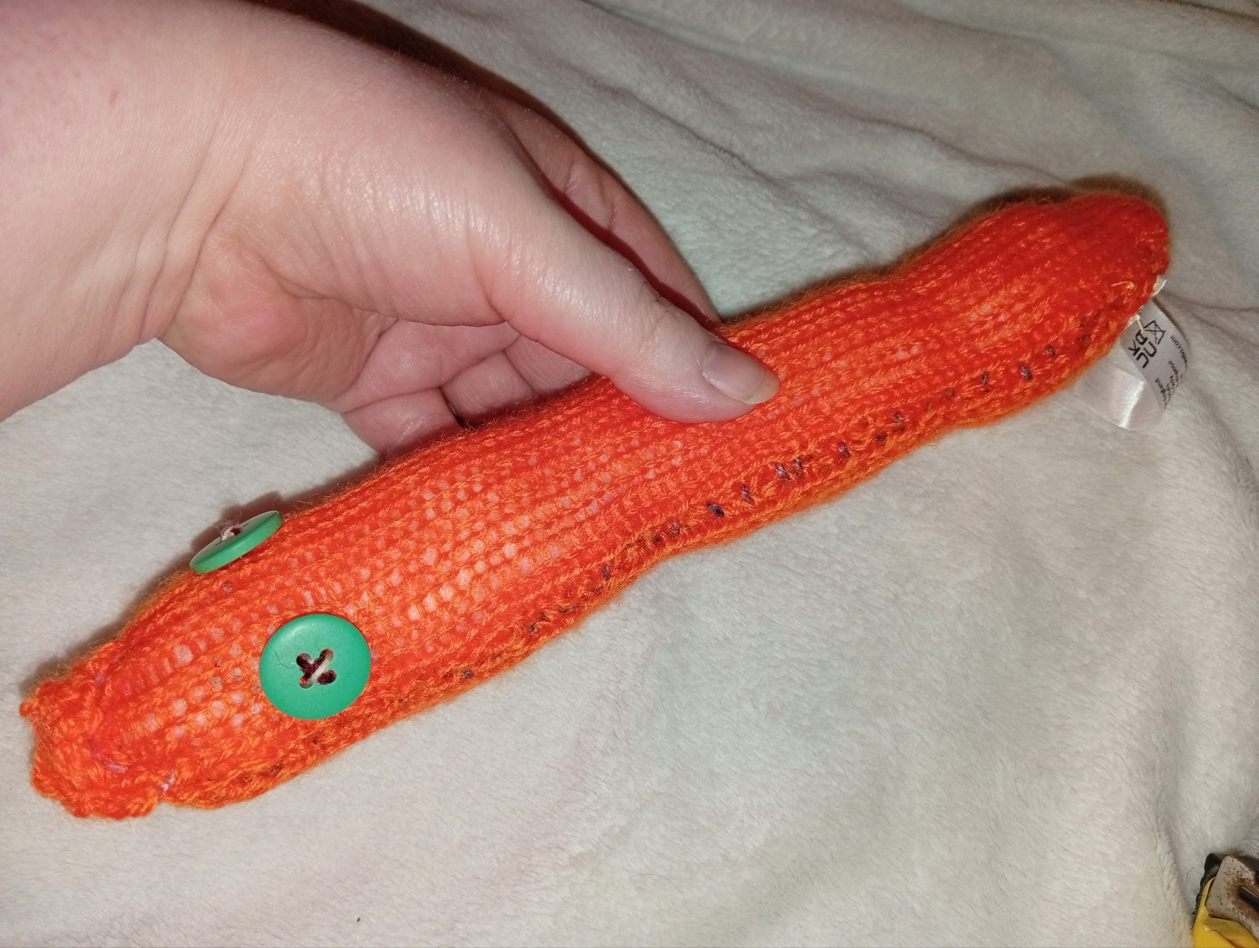 Pam the Orange Chunky Noodle Snake