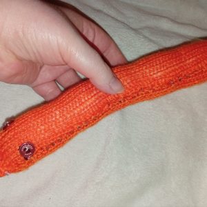 Delia the Orange Chunky Noodle Snake