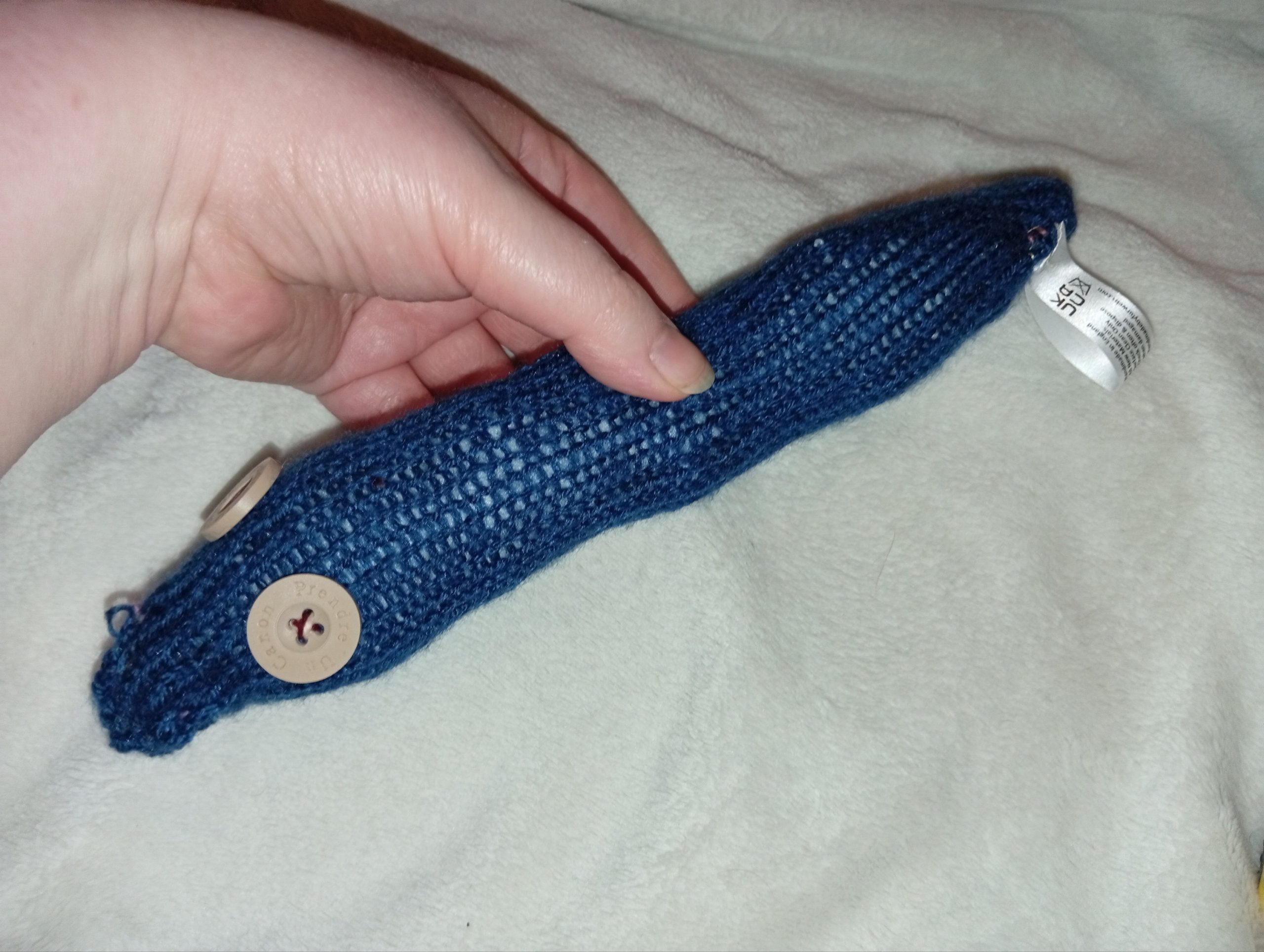 Dexter the Dark Navy Blue Chunky Noodle Snake