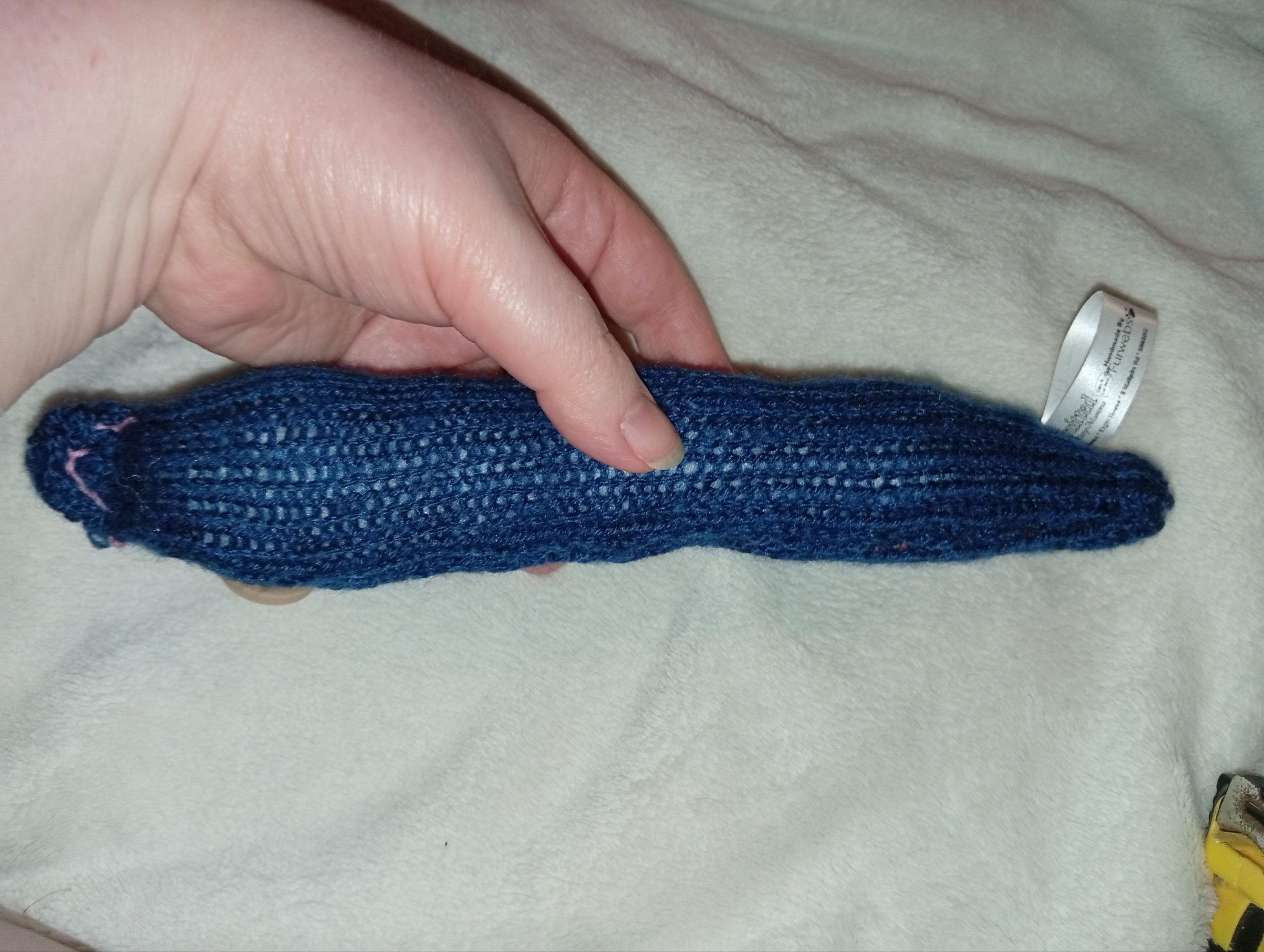 Dexter the Dark Navy Blue Chunky Noodle Snake - Image 2