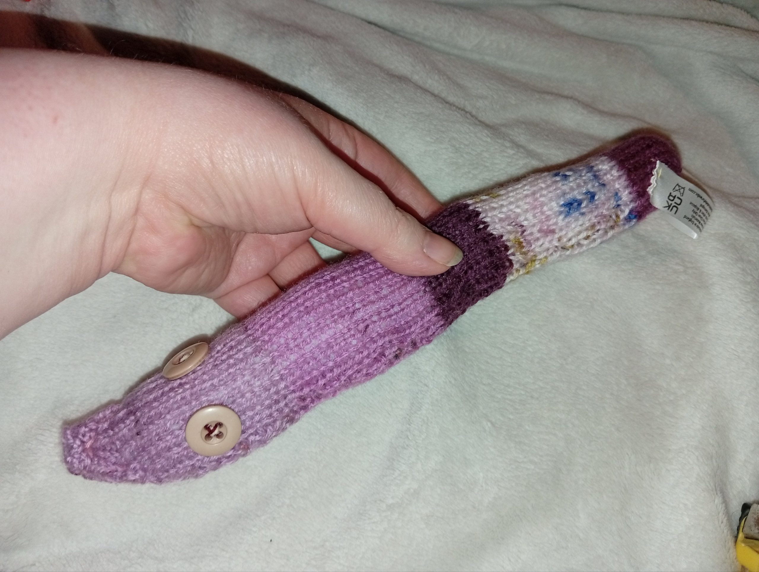 Victoria the Purple Floral Chunky Noodle Snake