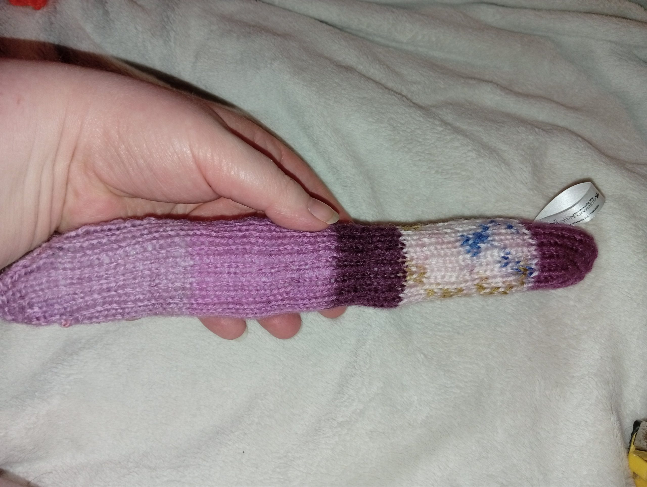 Victoria the Purple Floral Chunky Noodle Snake - Image 3