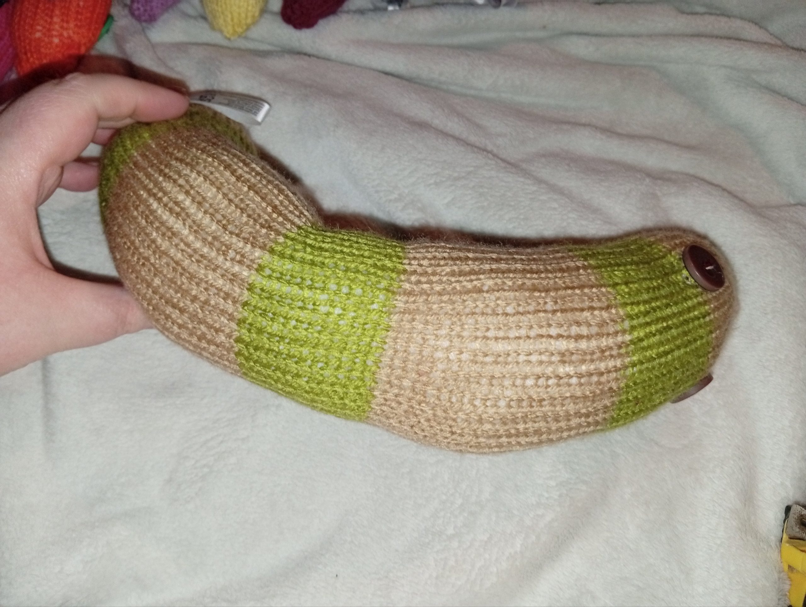 Charmaine the Caramel and Tea Green Banded Chunky Short Snake - Image 4