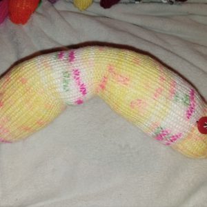Cindy the Yellow Floral Chunky Short Snake