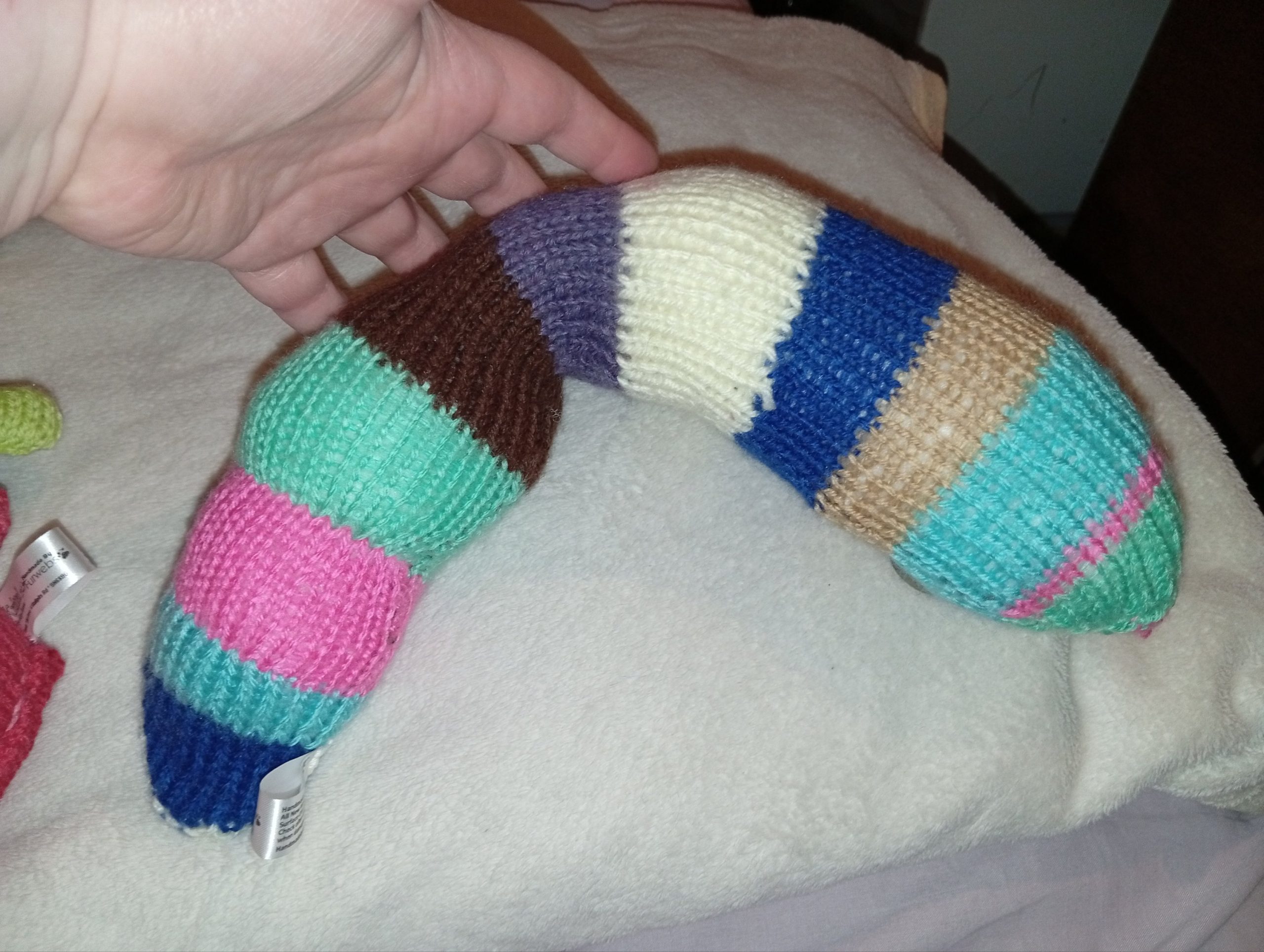 Nerice-Christie the Mint Light Blue Caramel Navy Cream Grape Pink Dark Brown Chunky Short Snake - Image 3