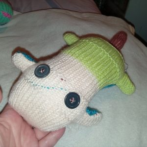 Richard the Cream Head Lime Aqua with Brown Tail Midi Scuttlecat