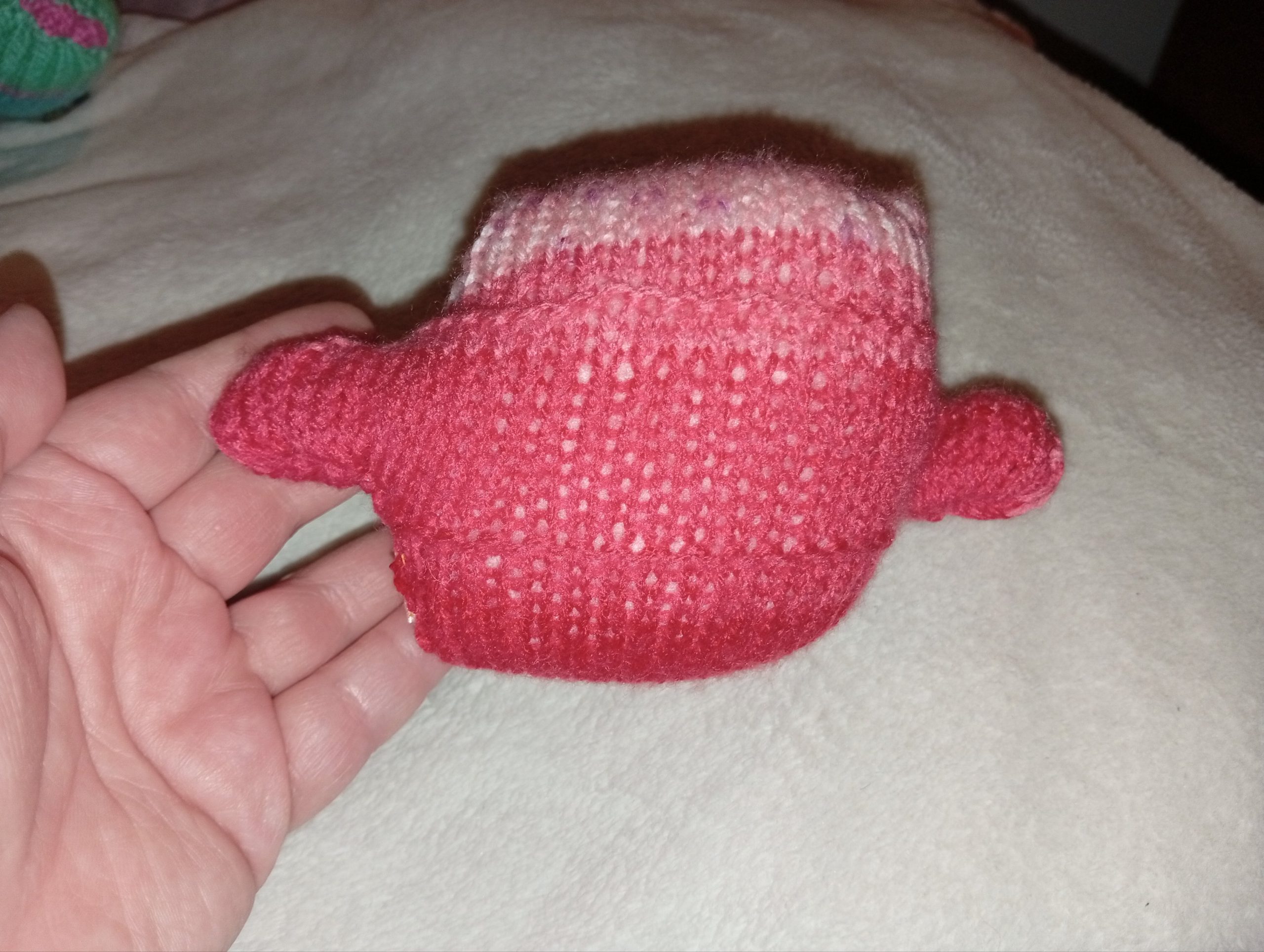 Toadie the Red Floral Mini Ted - Image 2
