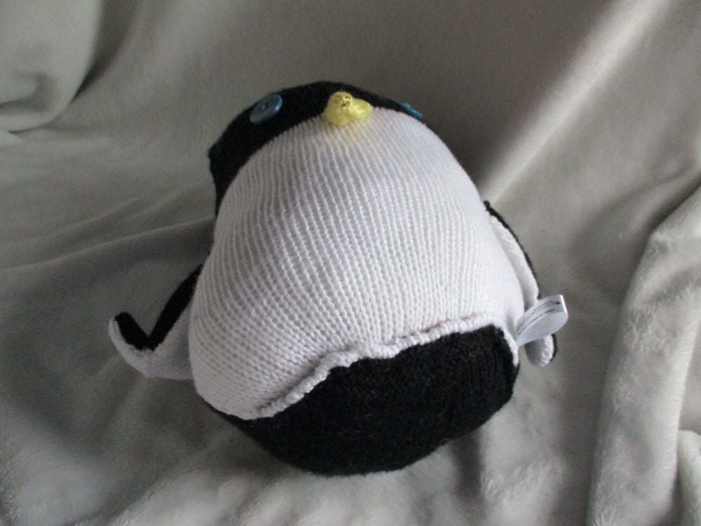 Crahlbert the Black & White Wonky Giant Penguin with Yellow Beak - Image 5